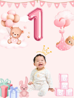 thiệp thôi nôi bé